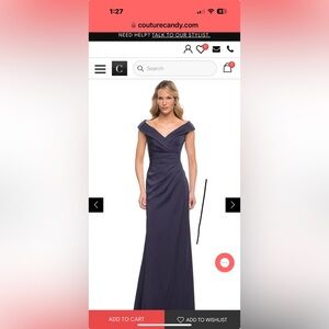 Evening blue dress ( new never use)